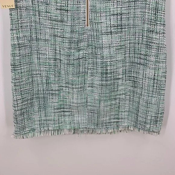 Venus Terrace Tweed Mini Shift Dress in Blue Multi Sz 6 - Picture 9 of 16